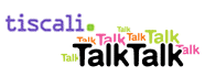 Tiscali and TalkTalk Logos
